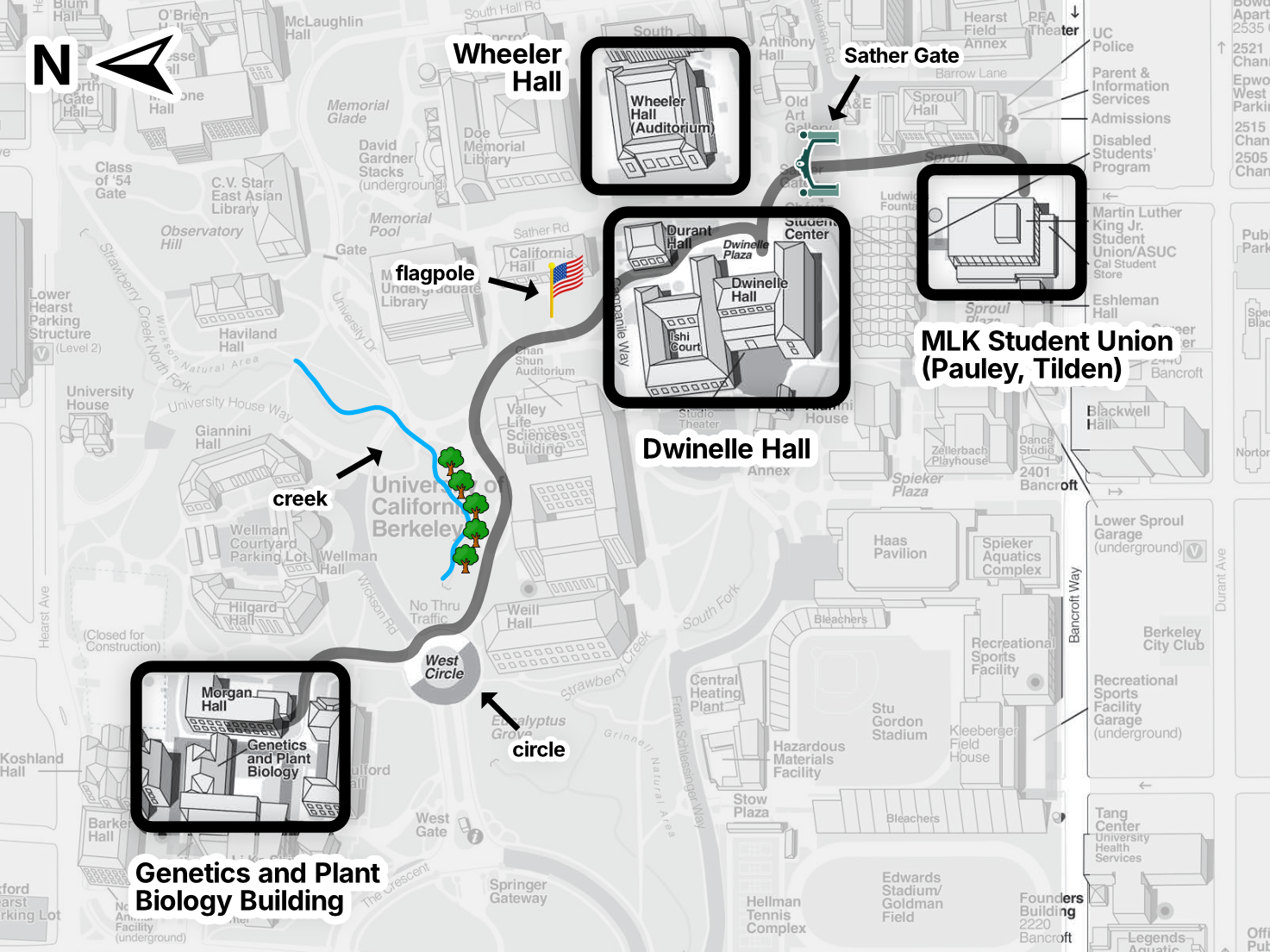 Annotated Campus Map